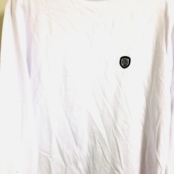 883 Police White Men’s European Designer Long Sleeve T-Shirt - Picture 2 of 8